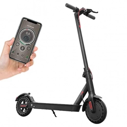 MelkTemn Electric Scooter Electric Scooter Adult, Foldable eScooter Adults with Shock Absorber, Fast 25km / h, 350W Motor, 8.5 Inch Tires, LED Display, App Control, E-scooter Commuter for Adults, Black