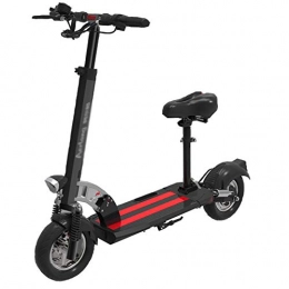 FDQNDXF Electric Scooter Electric Scooter Adult with Seat, Folding Electric Scooter Adults, 30km Long-Range Battery, 500W Motor 3 Speed Modes and Explosion-Proof Tire, E-Scooter with LED Light and GPS Real-time Positioning