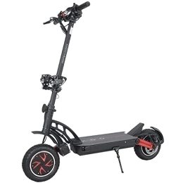 Ealirie Scooter Electric Scooter Adults, 48V 23Ah Lithium Battery Dual Motor 10 Inch All Terrain Off-road Vacuum Tires E-Scooter Fordable Off-Road Electric Scooter Adult