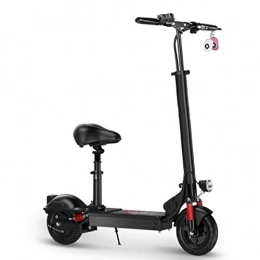 TB-Scooter Scooter Electric Scooter Adults Black, Aluminum Alloy Folding, 150kg High Load and 10 Inch Large Explosion-proof and Durable Tires, LED Lighting and LCD Display, 45km Long Range, Adjustable with Seat