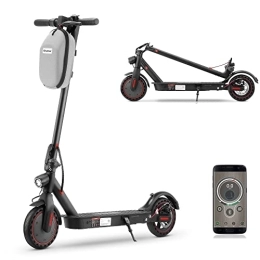 isinwheel Electric Scooter Electric Scooter Adults, isinwheel i9 Portable E Scooter with App Control, 25km Long Range, 350W Motor, Fast 25km / h, 8.5-inch Solid Tires Electric Scooters for Adults & Teen Max Load 264 lbs (i9 pro)