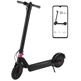  Electric Scooter Electric Scooter Adults with Powerful Headlight & App Control Fast 25Km / H 25Km Long Range Foldable E Scooter Fast Commuter Scooters Max Load 120Kg (Red)