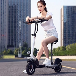 TB-Scooter Scooter Electric Scooter Adults with Seat, USB 55km Long Range, 13Ah lithium-ion Battery, 3 second Folding, 40km / h(3 Speeds), Fast Commuting E-Scooter with 10" Vacuum tire