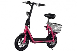 4MOVE Scooter Electric Scooter Battery 12ah Lithium Foldable 36v 350w Max Speed 25km / h with basket for Teens and Adult.