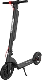 Shock Wheelz Scooter ELECTRIC SCOOTER - E SCOOTER 3 SPEED MODES - TOP SPEED 15 MPH (24KM / H) Electric 10.5 Inch Wheel Foldable Scooter with LCD Screen High Range Detachable Battery HX X8 350W / 36V Shock Wheelz ™ PRO-MAX