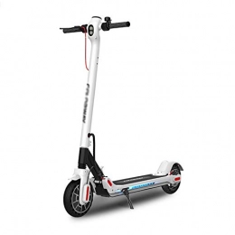 GQFGYYL-QD Electric Scooter Electric Scooter, Foldable Electric Kick Scooter with LCD Display and Front LED Light, APP Control, 350W Motor, Adjustable Riding Mode Max Speed 30 km / h Max Load 120kg for Adult and Teens, White