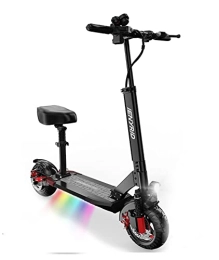 IENYRID Scooter Electric Scooter, Foldable M4 PRO Electric Scooter for Adults 16A Battery E-Scooter, 10" Solid Tires, LCD Display Screen, 3 Speed Modes Escooter Black