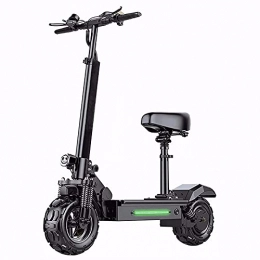 WPeng Electric Scooter Electric Scooter, Folding Electric Scooters for Adults, 11 inch Off-Road Fat Tire, Electronic Brake, Seat & Dual Braking for Outdoor Cycling Travel Work Out Adults Teens