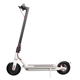 BANGNA Electric Scooter Electric Scooter Folding Kick Scooter Hight-Adjustable Urban Scooter w / Rear Brake, Double Shock Absorption System & 2 Big Wheels, 150KG Weight Capacity, For 14+ Teens Adult, White, 36V / 4.4A