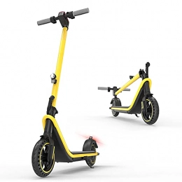 Sakadullah Electric Scooter Electric Scooter for Adults, Foldable Commuting E-scooter 380W, Automatic Cruise, Three Speed Modes, Multi-function Display, Range 26 km, 8.5"(Yellow)