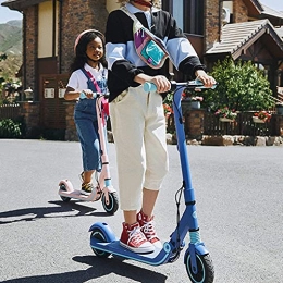 Xiaokang Scooter Electric scooter for boys and girls, light and foldable, folding electric scooter, rechargeable shockproof two-wheel scooters, Blue
