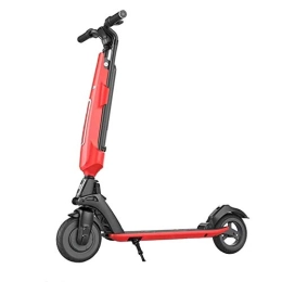 MMJC Scooter Electric Scooter, High-Performance Electric Scooters, Brushless-36 V-300 W Motor, Maximum Speed 25 Km / H, Light And Easy To Wear, Black, 4 Ah, Red