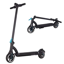 YX-ZD Scooter Electric Scooter, Lightweight Easy-Carrying City Kick Scooter for Adult Or Young, 250W Motor / 22KM Max Distance / Max Speed 14MPH / 6.5'' Tires / 36V 5Ah Battery, Black