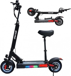 LONTEMS Scooter Electric Scooter, M4 PRO 500W Motor 10" Exclusive E-Scooter with Foldable Strong Body Structure Dual Suspension System 3 Gear Speed Kick Scooters for IENYRID Professional Riders, Adults(Black)