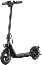 BeTlreo Scooter Electric Scooter, Mini Ultra Light Portable Foldable 350W Small Two Wheel Scooter With LED Light And Display, Load 150KG, Suitable For Adults / Teens (Color : Black)