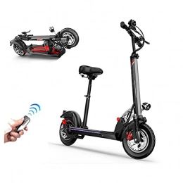 ZTBGY Electric Scooter Electric Scooters with Seat, electric Scooter Adult Fast 30mph, 500W Foldable Lightweight Color LCD Display 3 Speed Modes 50km Offroad Electric Scooter with Cruise Control One-button Start. (black)