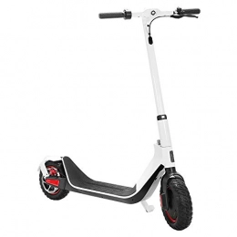 ELLBM Electric Scooter ELLBM KUGOO Electric Scooter, 10" Off-road Pneumatic tyre Folding Commuter E-Scooter - 500W Brushless Motor -10Ah Battery - 3 Speed Modes - Max Speed 35KM / h - APP Control (White)