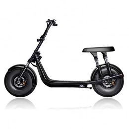 FDQNDXF Scooter FDQNDXF Off-Road Electric Scooter, 60V 14A 1000W Two-Wheel Mini Adult Wide Tire Electric Car, Suitable for Adult Off-Road Enthusiast