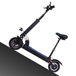 TB-Scooter Electric Scooter Foldable Adjustable Electric Scooter with Seat 350W 36V 30km / h, Electronic Scooter with Lithium Battery USB LCD Display LED Lights on Table for Adult, Teenager