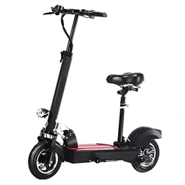 dogebos Electric Scooter Foldable Electric Kick Scooter with Seat(Removable) Two Wheels 48v 500w E-Scooter for Adults Waterproof Adjustable Height, LED Light 20-35 Miles Long-Range, 40 MPH Max Speed