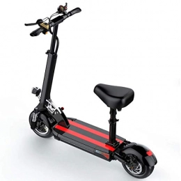 GHP Electric Scooter Foldable Electric Scooter 500W Brushless Motor 45Km Long Range 3 Speed Modes Scooter 10 Inch Pneumatic Tire Scooter With Seated Commuter For Adults