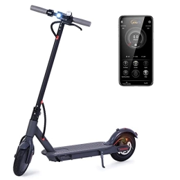Teanyotink Scooter Foldable Electric Scooter Adults: 8.5 Inch Anti-skid & Wear Resistant Pneumatic Tyres Portable E Scooters Waterproof LED Headlight Autobike(Black)