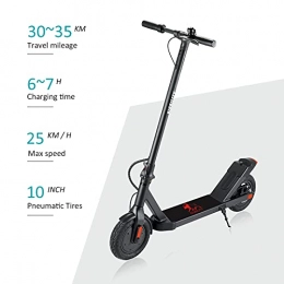 haowahah Electric Scooter Folding Electric Scooter 10 Inch Two Wheel 36V 10Ah Battery 27-32km Range for City Commuting Weekend Trips (Niubility N2 black)