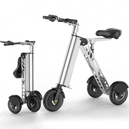 minghaoyuan Scooter Folding Electric Tricycle, 250W Electric Scooter with Display Function, Built in Front and Rear Shock Absorbers, 20km / h, 3-speedTransmission, Used for Commuting, School, Shopping Malls