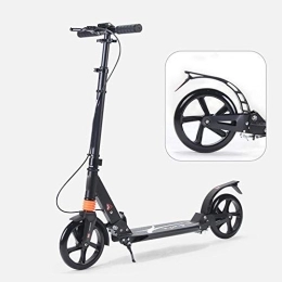 Folding Scooter Folding Scooter scooter Electric Scooter Front and Rear Suspension, One-step Electric Scooter, Suitable for Adults, Commuting and Traveling (Color : Black)