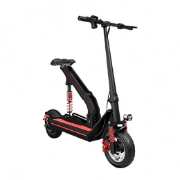 FUJGYLGL Scooter FUJGYLGL Adult Electric Scooter, 10-inch Vacuum Explosion-proof Tire 350W Motor Top Speed of 40 Km / H with LCD Display Seat Folding