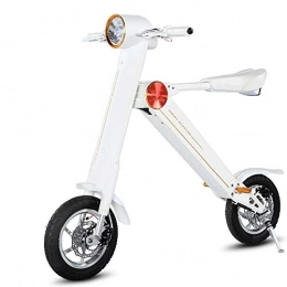 FUJGYLGL Electric Scooter FUJGYLGL Adult Small Portable Electric Scooter, Aluminum Alloy Body, Foldable, Lithium Battery Powered, Light Weight, Stable and Safe