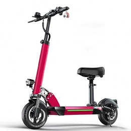 FUJGYLGL Electric Scooter FUJGYLGL Commuter-shaped Electric Scooters, Handle and Seat Height Adjustable 500W Motor 10-inch Tire Maximum Speed 50km / H with LED Display