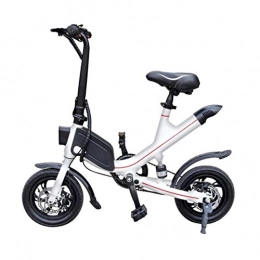 FUJGYLGL Electric Scooter FUJGYLGL Electric Scooter, Electric Bike With 12 Shock-Absorbing Tires Foldable 30Km Running Distance With Seat Maximum Speed 25Km / H Adult-White