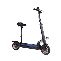 FUJGYLGL Scooter FUJGYLGL Foldable Electric Scooter, 350W Power 10 Inch with LCD Display 36V / 15ah Rechargeable Battery Maximum Speed 30km / H Disc Brake System with Seat