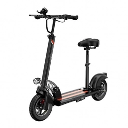 FUJGYLGL Scooter FUJGYLGL Folding Electric Scooter with 400W Motor with LED Light and Display 10-inch Pneumatic Tire Commuter Scooter