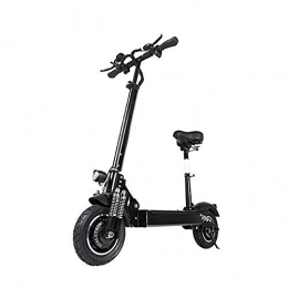 FUJGYLGL Scooter FUJGYLGL Portable Electric Scooter, 2000W Dual Motor with Seat Front and Rear Disc Brakes Lithium Battery 52V 23.6 AH Commuter Scooter