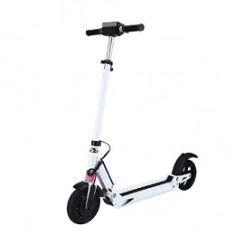 FUJGYLGL Scooter FUJGYLGL Portable Electric Scooter, 350W High-power Motor with Tires, Speed 20KM / H Maximum Load 25KM / H Suitable for Teenagers Commuting (Color : White)