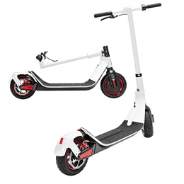 LONTEMS Electric Scooter G-MAX E-Scooter, The Strudy and Powerful 500W Motor 10" Exclusive HD Intuitive Display Electric Scooter for Professional Riders, Adults (white)