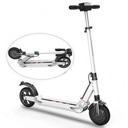 GAYBJ Scooter GAYBJ Electric Scooter, Electric Scooter for Adults 8.5 inch 350w Motors Max Speed 30 km / h Foldable Electric Scooter 6A Li-Ion battery UltraLight Foldable E-Scooter, White