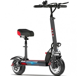 G.Z Electric Scooter GBX electric scooter, USB charging, one-key cruise, anti-theft alarm, 48v oversized 18650 lithium battery, up to"150km", Black, A