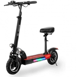 GKJ Scooter GKJ Electric Scooter, Folding E Scooter for Adult, 500W Motor, Up To 45Km / H, LCD Display, Maximum Load 200Kg, 10 Inch Pneumatic Tire, Dual Brake, Front LED Light Warning Taillight