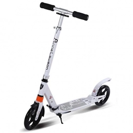 GTYMFH Electric Scooter GTYMFH Kick scooter Adult Kick Scooter Instant Fold To Carry Out Portable Carbon Brake Design Smooth，Fast Ride Non-Electric City scooter (Color : White)