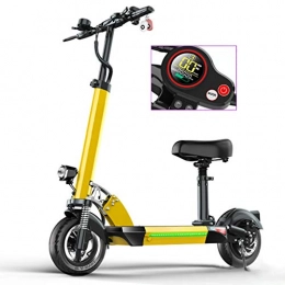 H-CAR Electric Scooter H-CAR QW Electric Scooter 500W High Power, 10''E-Scooter, Foldable with LCD-display, 40KM Long Range, 48V / 10AH Rechargeable Battery, Height-Adjustable, Max Speed 55km / h, with seat, for Adult OH