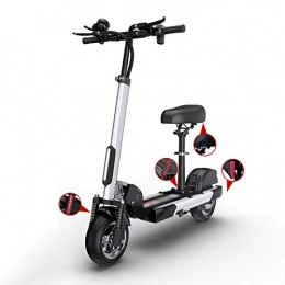 H-CAR Scooter H-CAR QW Electric Scooter Folding with Seat, Adjustable Scooter Maximum speed 55km / h, 500W Motor, Anti-Skid Tire and LCD Screen, Waterproof, For Adults and Teenagers, Supports 150kg Weight OH