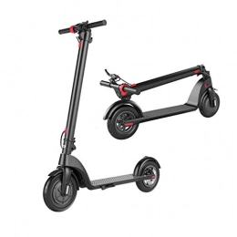 H-CAR Electric Scooter H-CAR QW Electric Scooters Adult Foldable, City Push Kick Scooter with Large 8.5in Wheels, Easy to Carry Light Weight, 350w Powerful Motors, Supports 100kg Weight, Max Speed 32km / H, for Teen XX