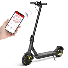 happyrun Scooter HAPPYRUN Electric Scooter Adult, Foldable E Scooter with 10’’ Honeycomb Tyres, Bluetooth Control, 35km Max Distance, Up to 25km / h, 350W Motor, for Adult or Young, Grey (Official Flagship Store)