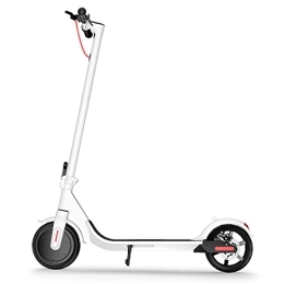 Hengqiyuan Electric Scooter Hengqiyuan Folding Electric Scooter for Adults, Three Riding Modes, LED Digital Dial, 264 Lbs Load, 36V7.8AH, Lasts 18 Miles of Ride, IP54 Waterproof Rating, White