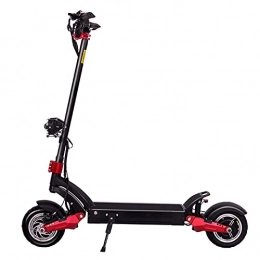 PTHZ Electric Scooter High-power Off-road Foldable Adult Electric Scooter, 10-inch Two-wheel Battery Car with Seat, Double Drive Double Shock-absorbing Pedal Scooter, 3200w Motor Pedal Folding Electric Scooter