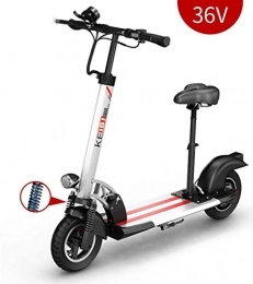 MMJC Electric Scooter High-Speed Electric Scooters - Portable Folding, 40 Mph And 40 Mile Range, 400 W Motor Power And 440 Lb Load, White