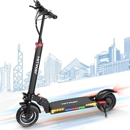 HITWAY Scooter HITWAY Electric Scooter Adult with App, Powerful 500W Motor E Scooter 3 Speed Modes, 13AH, Max 25KM / H with 10 Inch Wheels